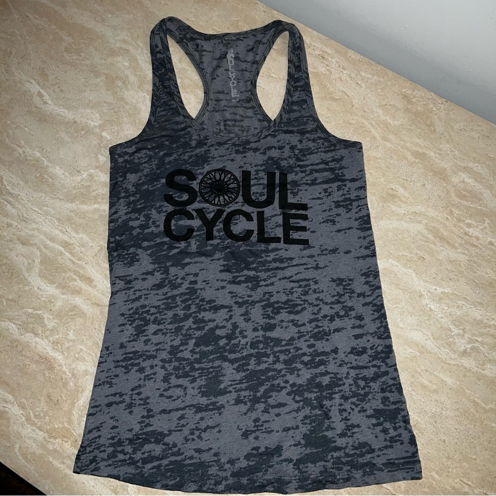 Grey Racerback Soulcycle Tank - Size Small